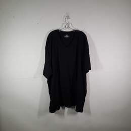Mens Cotton Regular Fit V-Neck Short Sleeve Pullover T-Shirt Size 5XL