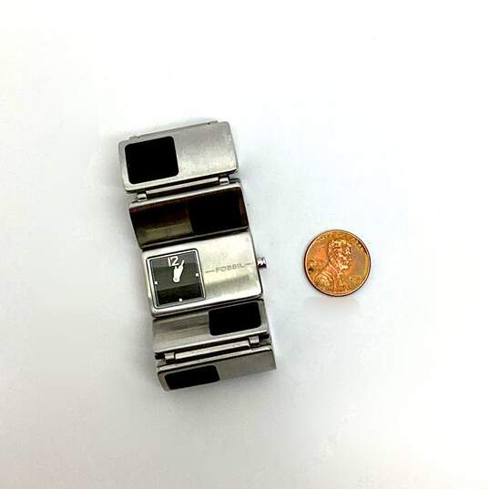 Designer Fossil JR-9523 Silver-Tone Stainless Steel Quartz Analog Wristwatch image number 3