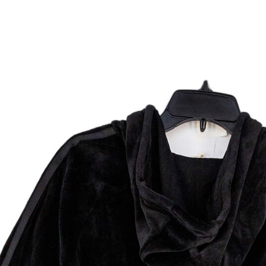 NWT Womens Black Logo Long Sleeve Pockets Full-Zip Hoodie Size X-Large image number 4
