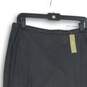 NWT J. Crew Womens Charcoal Gray Ruffle Hem Back Zip A-Line Skirt Size 12 image number 3