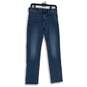Old Navy Womens Blue Denim Medium Wash 5-Pocket Design Straight Jeans Size 16 image number 1