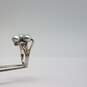 Textured 14k White Gold Triple Fw Pearl Sz 7 1/2 Ring 6.3g image number 8