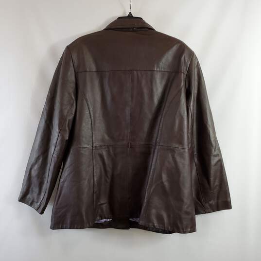 Style & Co Women Brown Jacket Sz 20W image number 5