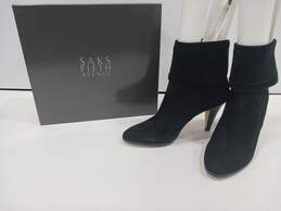Saks Fifth Avenue Women's Black Heel Boots Size 10M IOB