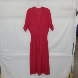 Zara Pink Short Sleeved Maxi Dress WM Size L NWOT alternative image