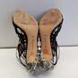 Alexandre Birman Black Snakeskin Leather Cage Sandal Heels Shoes Size 39.5 B image number 5