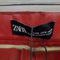 Zara Red Faux Leather Leggings WM Size S NWT image number 3