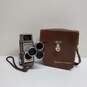 Vintage 8mm Video Camera - Bell and Howell 252 with 3-Lens Adaptor & Leather Case (Untested) image number 1
