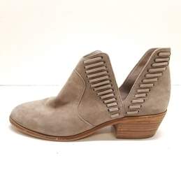 Vince Camuto Leather Pevista Booties Grey 9