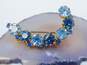 VNTG Blue & Aurora Borealis Rhinestone, Faux Pearl & Faux Turquoise Jewelry image number 6
