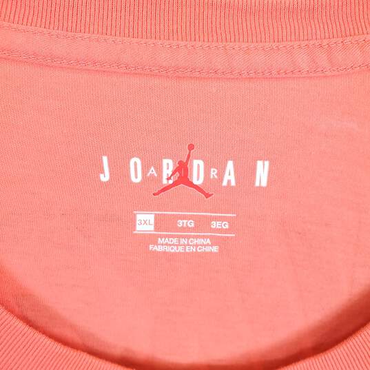 Air Jordan Nike Women Pink Scoop Logo T Shirt 3XL image number 3