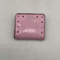 Coach Womens Pink Silver Inner Various Credit Card Slot Snap Bi Fold Wallet alternative image