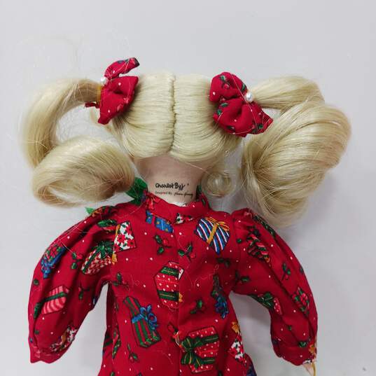 Dolls by Karen Kennedy 'Little Holly Noel' Porcelain Doll In Box w/ Xmas Stalking image number 3
