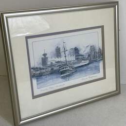 Canada Place Vancouver Print of Ferry on the Waterfront by Gerard Paraghamian alternative image