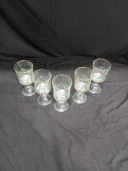 5 Vintage 1985 Arbys Christmas Collection Glasses