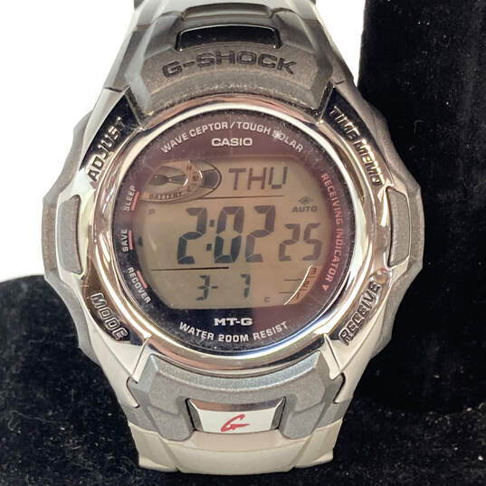 Designer Casio G-Shock MTG-900 Round Dial Gray Band Digital Wristwatch image number 1