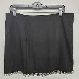 Women's Black Rhinestone Skirt