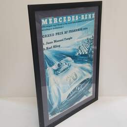 VINTAGE GRAND PRIX 1954 FRANKRIG RACEJUAN FANGIO MERCEDES BENZ Print Framed alternative image