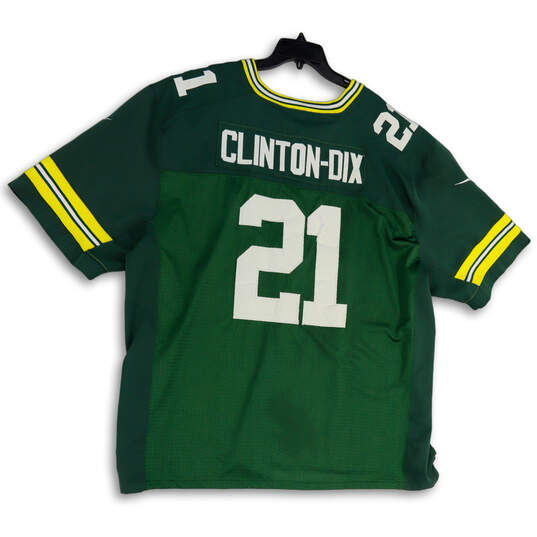 Mens Green NFL On Field Green Bay Packers Clinton- Dix #21 Jersey Size 60 image number 2