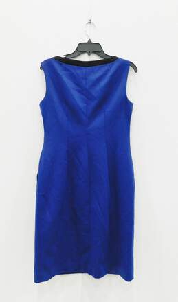 Tahari Women's Blue Sleeveless Midi Dress Size 4 alternative image