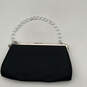 NWT Womens Black Inner Zip Pocket Beaded Strap Classic Clasp Clutch Bag image number 2