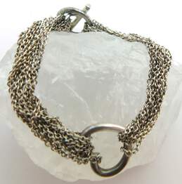 Artisan 925 Herringbone, Cable & Snake Chain Bracelet Variety Lot 28.5g alternative image