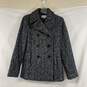 Women's Black/White Calvin Klein Double-Breasted Coat, Sz. P0 image number 1