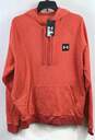 Under Armour Orange Pullover Hoodie - Size Large image number 1