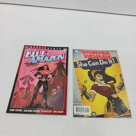 Bundle of 6 Wonder Woman DC Comic Books (One Is A Large Hardcover Book) image number 6