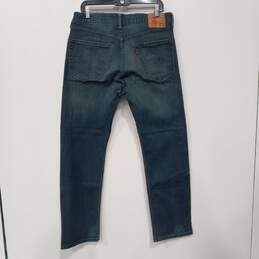 Men's Levi's Blue Denim Straight Cut Jeans Sz 36X32 alternative image