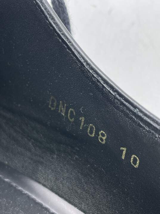 Prada Black Leather Derby's M 10 COA image number 7