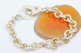 Tiffany & Co 925 T & Co 1837 Interlocking Circles Toggle Clasp Cable Chain Bracelet 22.7g alternative image