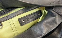 B.Makowsky Leather Hobo Shoulder Bag Black alternative image