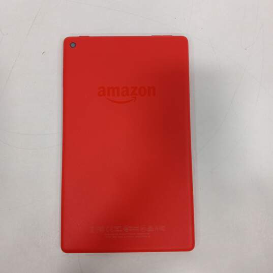 Black & Orange Amazon Fire Tablet w/ In Gray Case image number 2