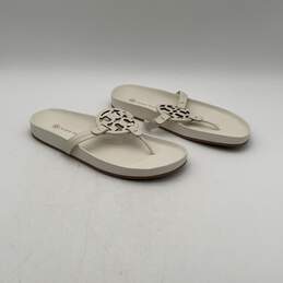 Tory Burch Womens Miller Cloud White Leather Slip-On Thong Sandals Size 11 M alternative image