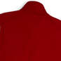 Mens Red Regular Fit Sleeveless Pockets Mock Neck Full-Zip Vest Size Medium image number 4
