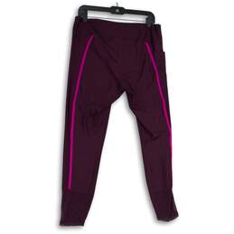 Under Armour Womens Purple Mesh Heat Gear Shine Compression Leggings Size XL alternative image