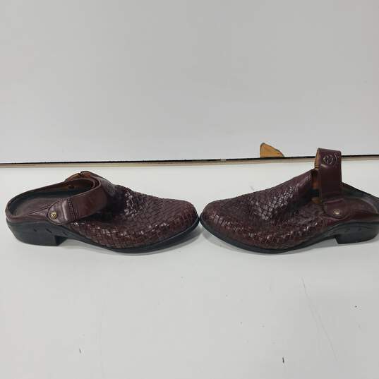 Women's Ariat Woven Leather Slingback Shoes Size 7B image number 3