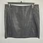 Free People Women Black Faux Leather Skirt Sz 12 image number 1