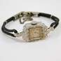 Ladies Vintage Hamilton 14K White Gold 0.44 CTTW Diamond Case GF Band 22 Jewels Wrist Watch 11.5g image number 2