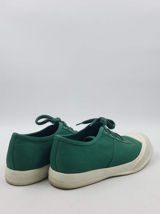 Authentic Prada Green Canvas Sneaker M 8 image number 4