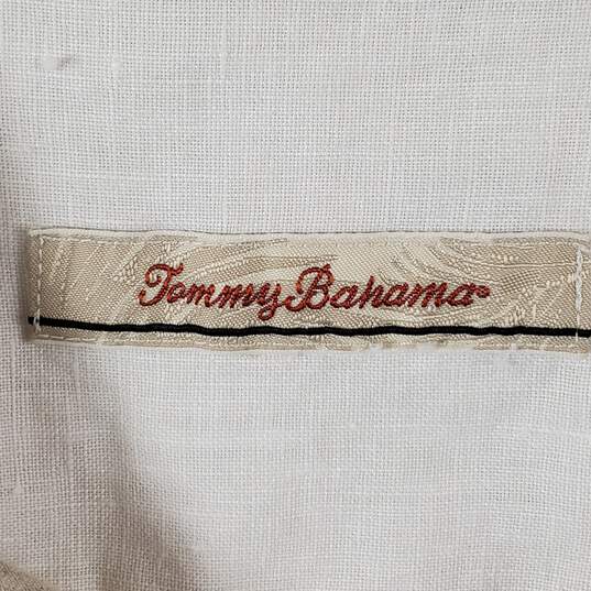 Tommy Bahama Men Tan Button Up Shirt L image number 3