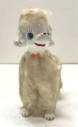 Vintage Poodle Ceramic Figurine White Fur 8 inch Tall Shelf Piece Poodle alternative image