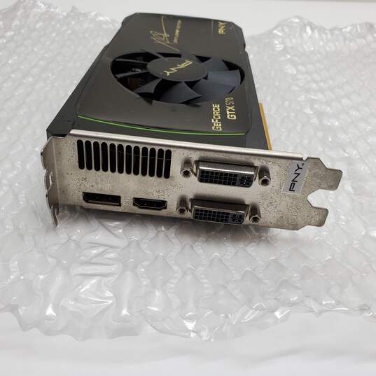 PNY GEForce GTX570 Graphics Card 1.25GB GDDR5 Untested P/R image number 1