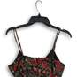NWT Row .A Womens Pink Black Floral V-Neck Sleeveless Back Zip Mini Dress Size M image number 4