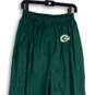 Mens Green Bay Packers Pleated Elastic Waist Ankle Zip Track Pants Size L image number 3