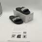 NIB Emporio Armani Mens Black White Open Toe Slip On Slide Sandals Size 12/COA image number 2