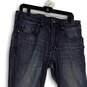 Mens Blue Denim Medium Wash Stretch Pockets Straight Leg Jeans Size 33 image number 3