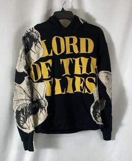 Dead By Sam Mens Black Long Sleeve Lord Of The Flies Pullover Hoodie Size Small