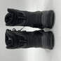 Mens Black Leather Faux Fur Waterproof Lace Up Hudson Snow Boots Size 11 image number 3